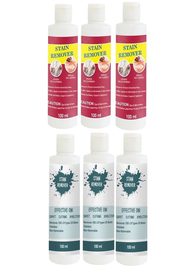 TOOVUS Stain Remover Combo Pack of Red (Pack of 3), Sky (Pack of 2) and Sky Stain Remover | Multi-Surface Cleaning Solution for Clothes, Fabrics, Upholstery (100 g Each) - Image 1